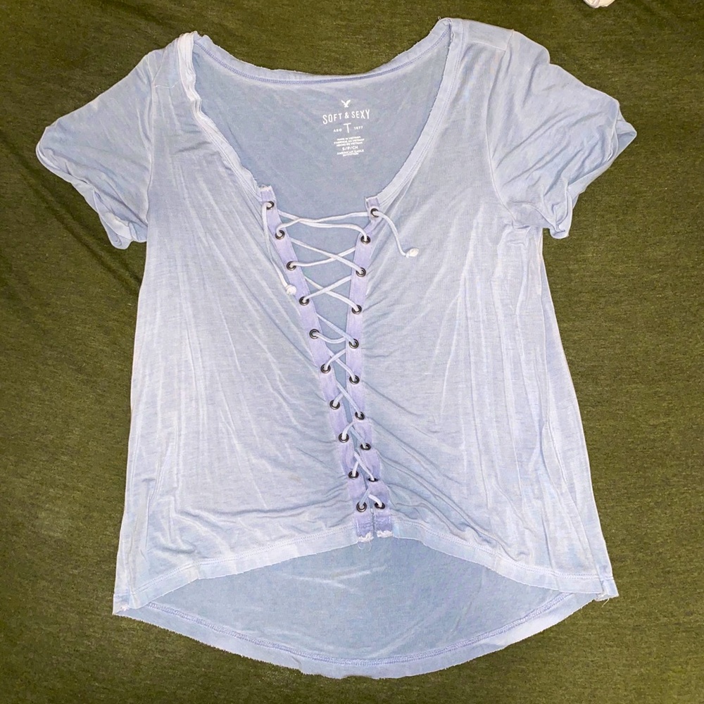 Lace up shirt